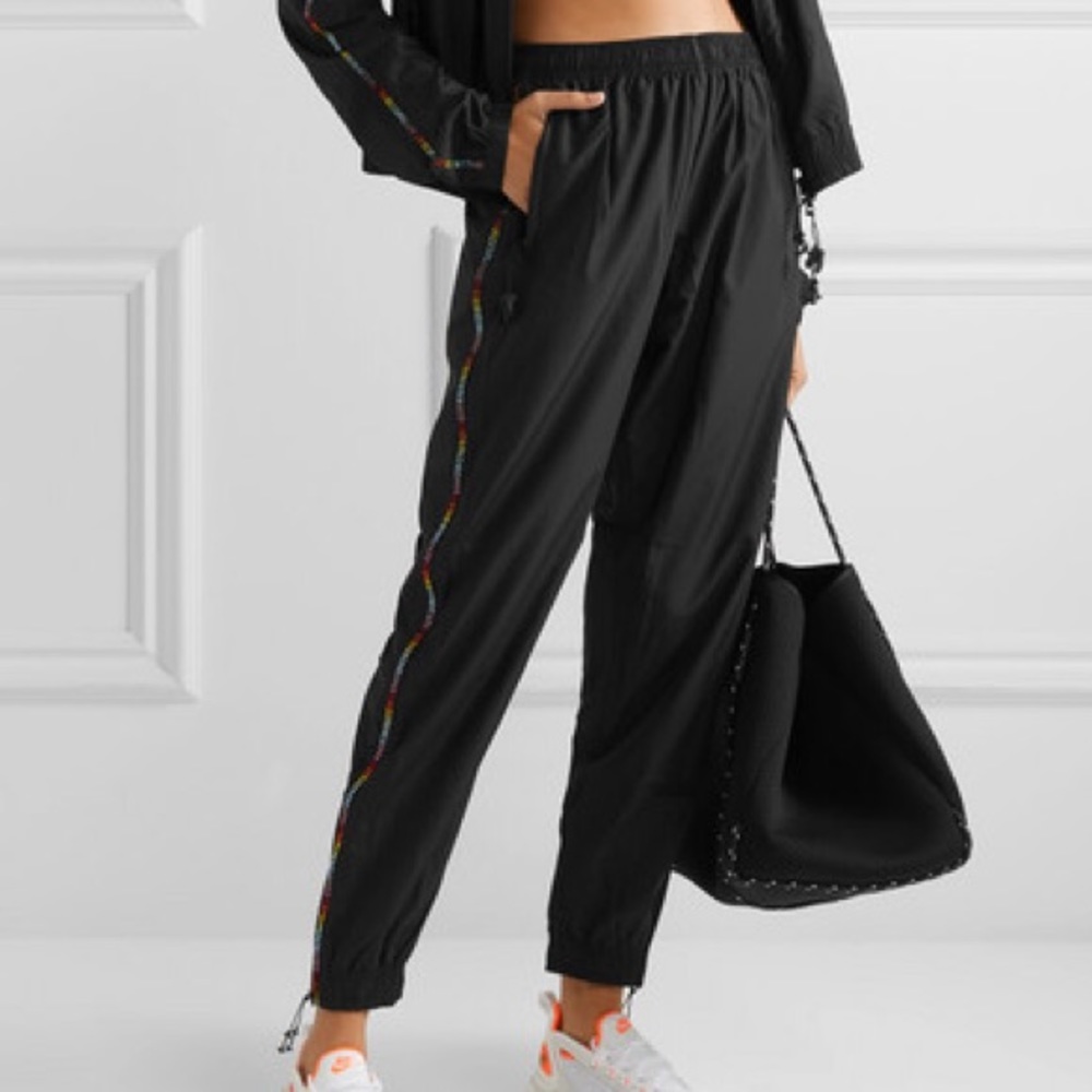 Adam Selman Sport track pants with crystals